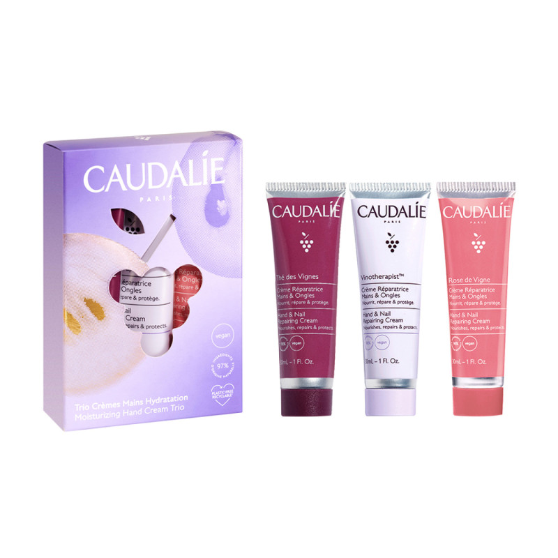 Caudalie Feuchtigkeitsspendenden Handcremes – Trio