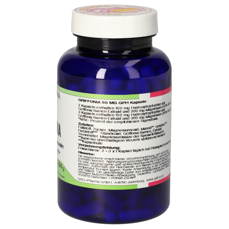 Gall Pharma GRIFFONIA 50mg Kapseln mit 5 – Hydroxytryptophan