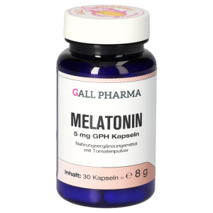 Gall Pharma MELATONIN 5mg Kapseln regulierend auf Wach- Schlafrhythmus