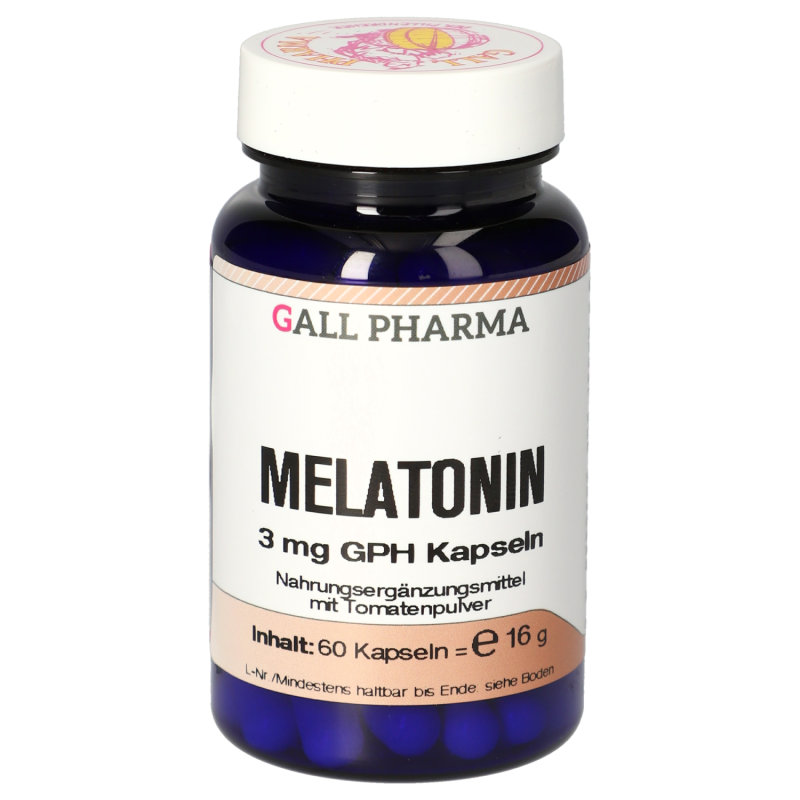 Gall Pharma MELATONIN 3mg Kapseln regulierend auf Wach- Schlafrhythmus