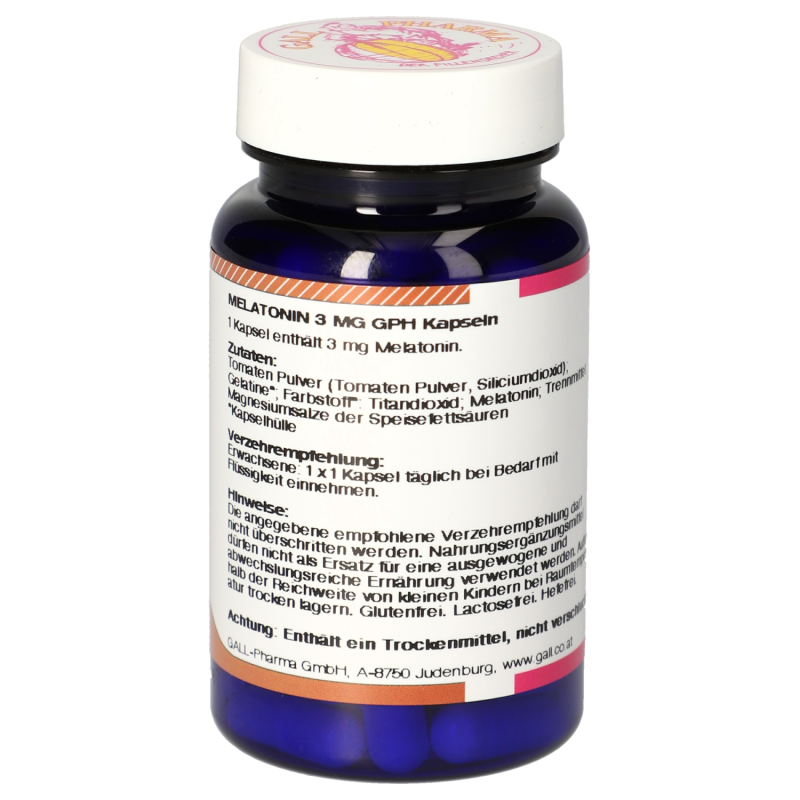 Gall Pharma MELATONIN 3mg Kapseln regulierend auf Wach- Schlafrhythmus