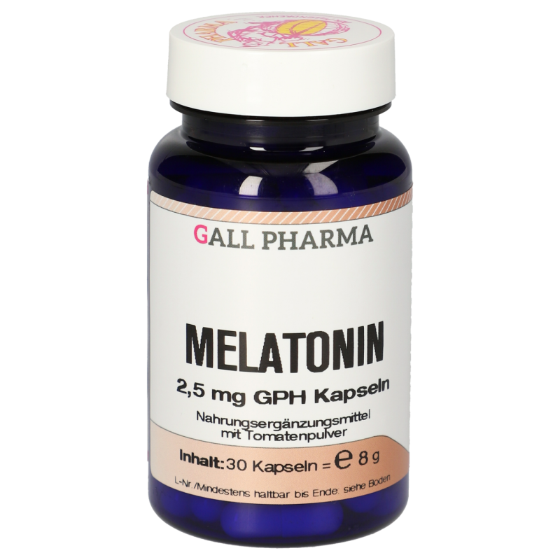 Gall Pharma MELATONIN 2,5mg Kapseln regulierend auf Wach- Schlafrhythmus