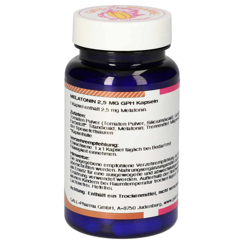 Gall Pharma MELATONIN 2,5mg Kapseln regulierend auf Wach- Schlafrhythmus