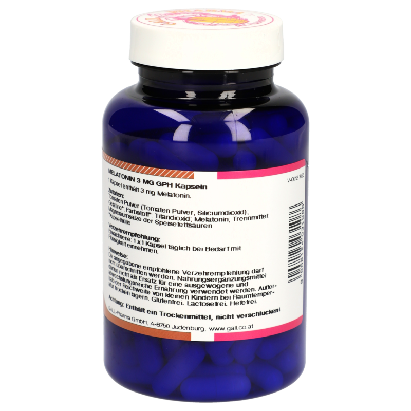 Gall Pharma MELATONIN 3mg Kapseln regulierend auf Wach- Schlafrhythmus