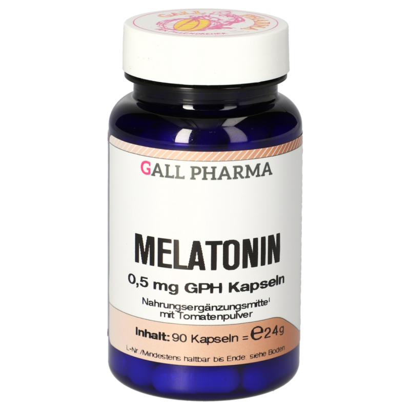 Gall Pharma MELATONIN 0,5 mg Kapseln regulierend auf Wach- Schlafrhythmus