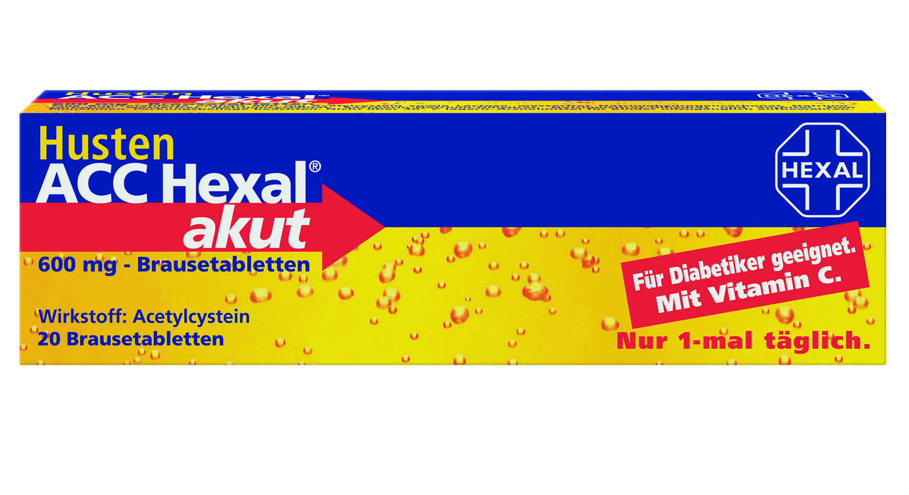 Husten ACC Hexal akut Brausetabletten 600 mg