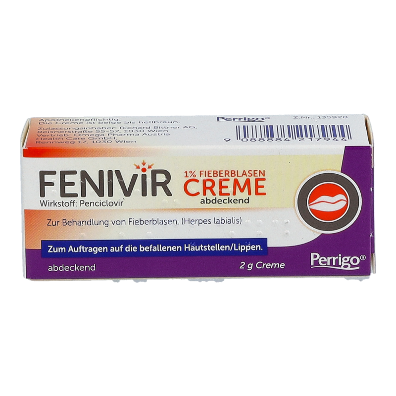 Fenivir Fieberblasen Creme 1% abdeckend 2 g - 2g