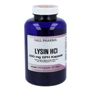 Lysin HCl 500mg Kapseln - 250 Stück