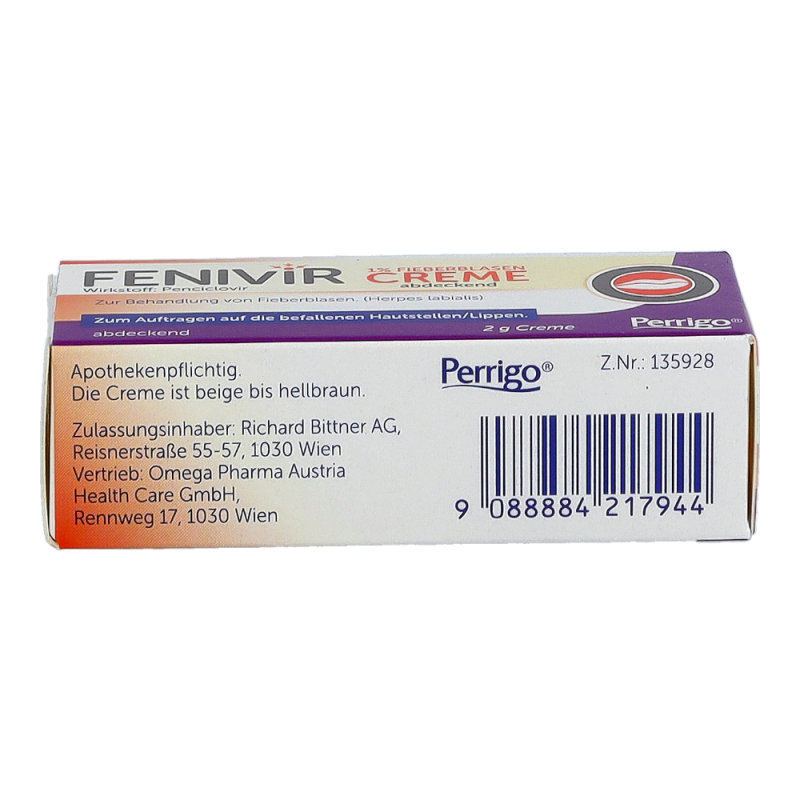 Fenivir Fieberblasen Creme 1% abdeckend 2 g - 2g